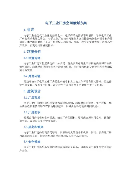 电子工业厂房空间策划方案