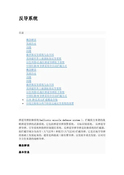 反导系统——精选推荐