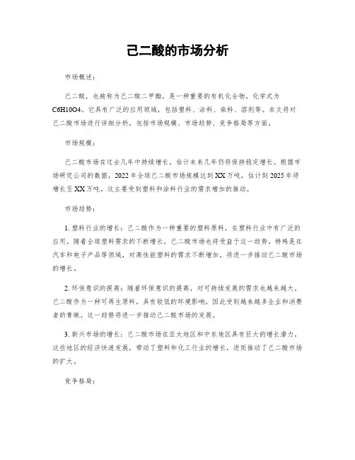 己二酸的市场分析