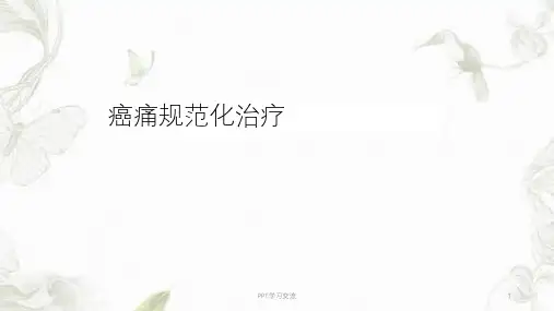 癌痛规范化治疗ppt课件