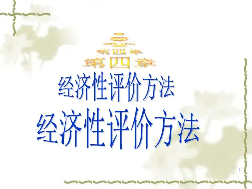 第四章经济型评价方法