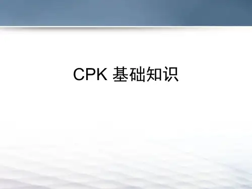 CPK-培训课程 