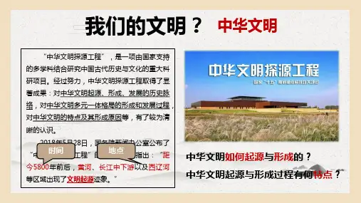 中华文明的起源与形成-ppt课件