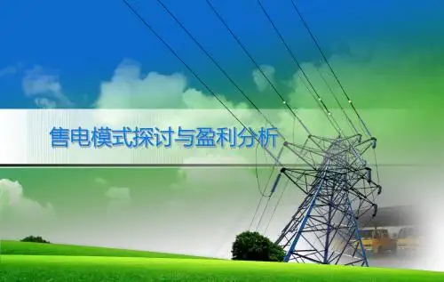 售电模式探讨与盈利分析(ppt 45页)