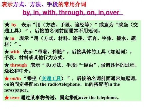 介词用法