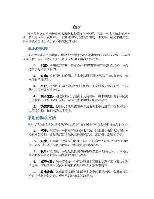 洗水_精品文档
