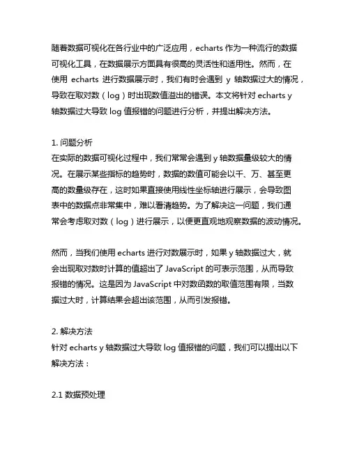 echarts y轴数据过大,log的值报错