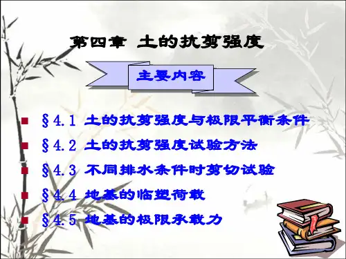 土的抗剪强度 PPT课件
