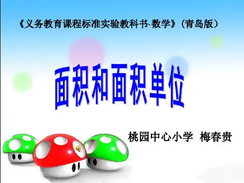 青岛版三年级下册《面积和面积单位》PPT