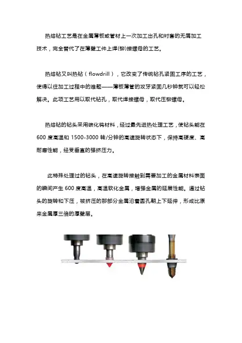 热熔钻革命性技术!薄板薄管攻牙的福音!