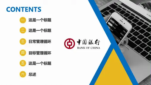 金融机构银行工作总结汇报教育课件ppt模板