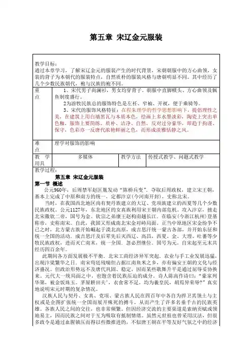第五章  宋辽金元服装