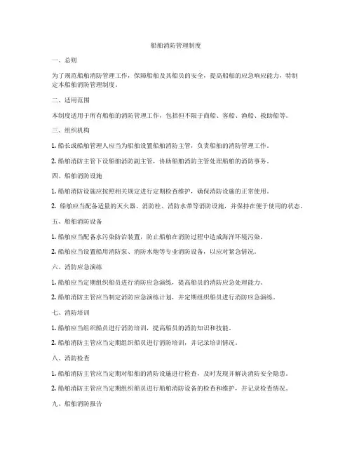 船舶消防管理制度