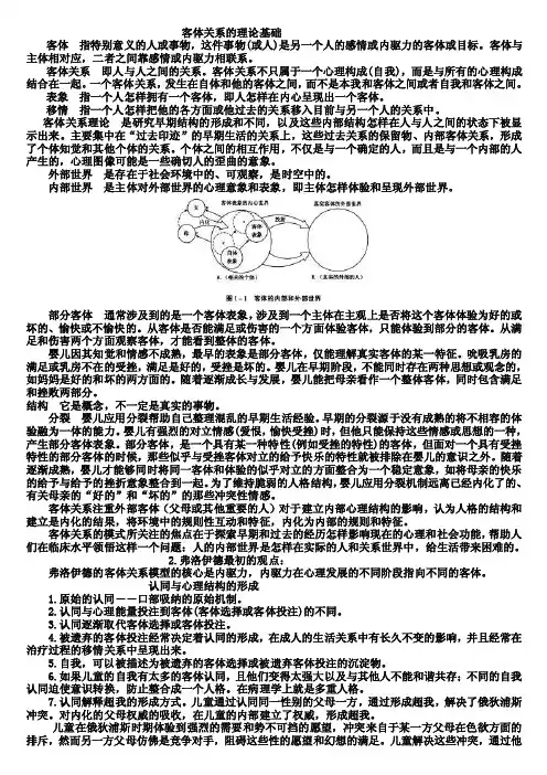 客体关系的理论（简编）