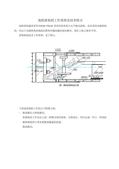 盾构的工作原理及技术特点