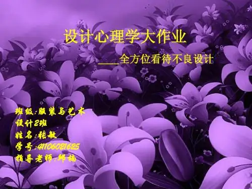 设计心理学作业