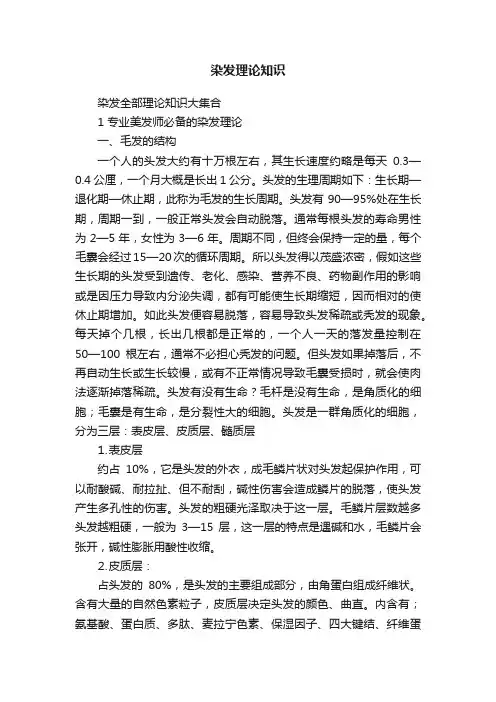 染发理论知识
