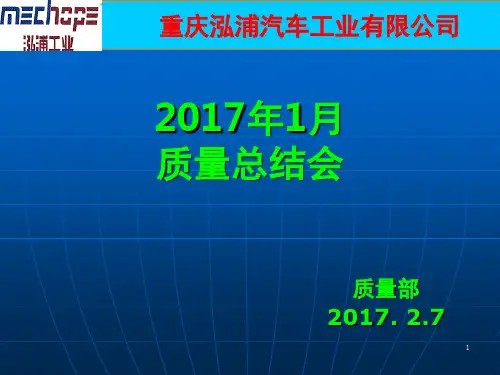 质量分析会PPT幻灯片