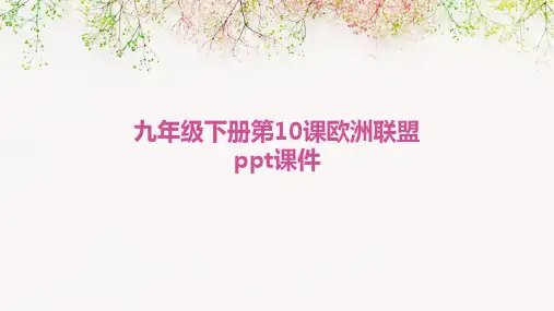 九年级下册第10课欧洲联盟PPT课件