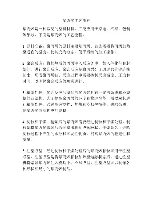 聚丙烯工艺流程
