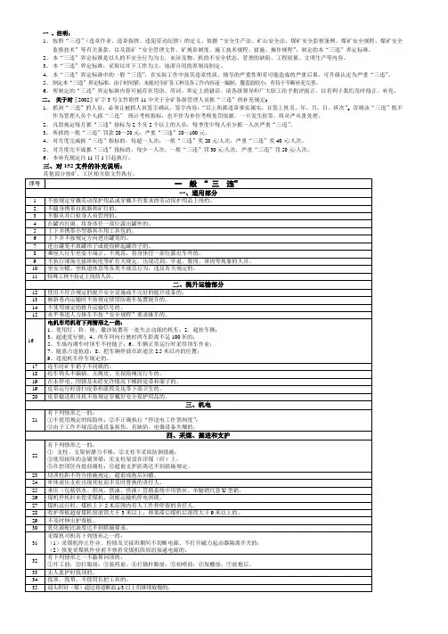 三违界定