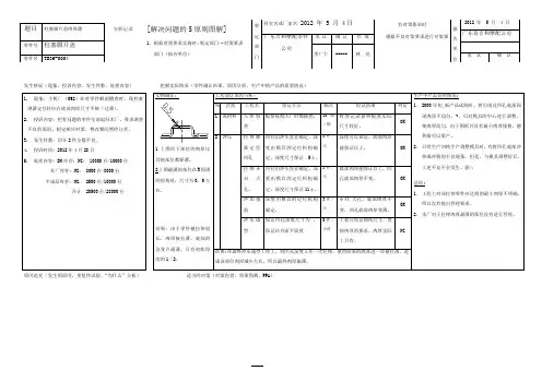 质量事故5原则解析报告案例