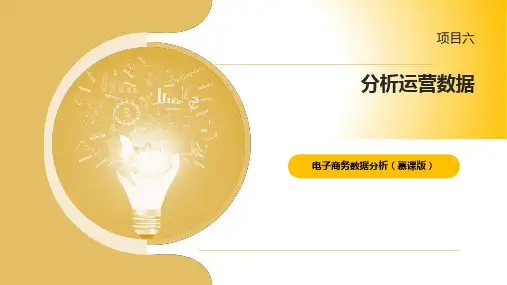 电子商务数据分析  项目6 分析运营数据