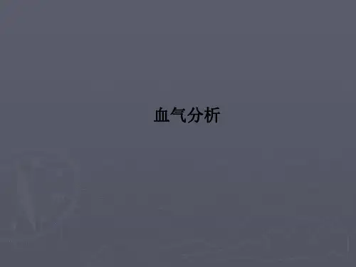 血气分析 PPT课件