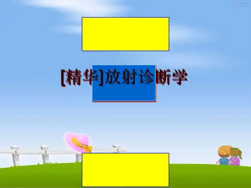 最新[精华]放射诊断学PPT课件
