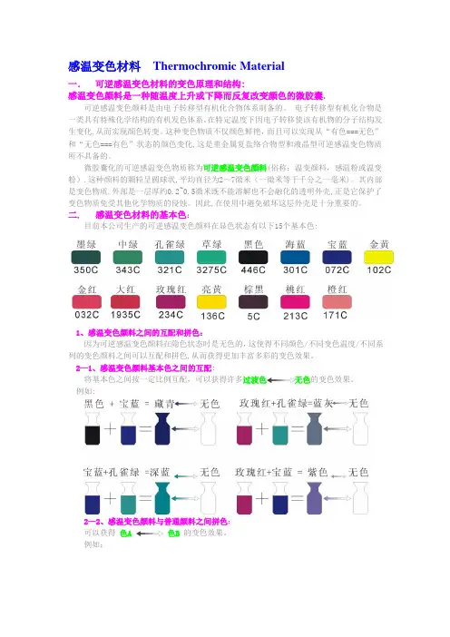 感温变色材料