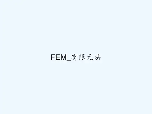 FEM_有限元法 PPT
