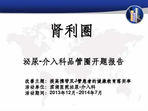 泌尿科品管圈ppt课件