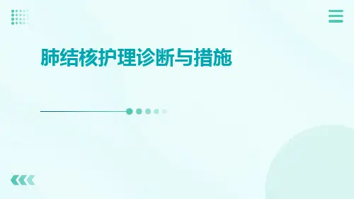 肺结核护理诊断与措施