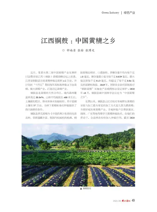 江西铜鼓:中国黄精之乡