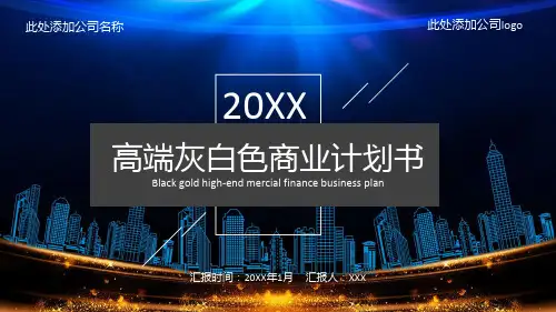 商业计划书ppt模板合集(精选4套)