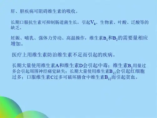生物化学 维生素与辅酶(共55张PPT)