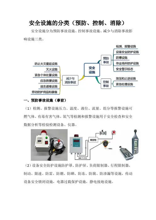 安全设施的分类(预防、控制、消除)
