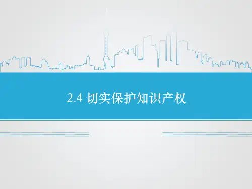 《2.4 切实保护知识产权》课件1