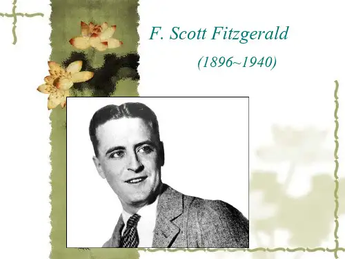 F. Scott Fitzgerald