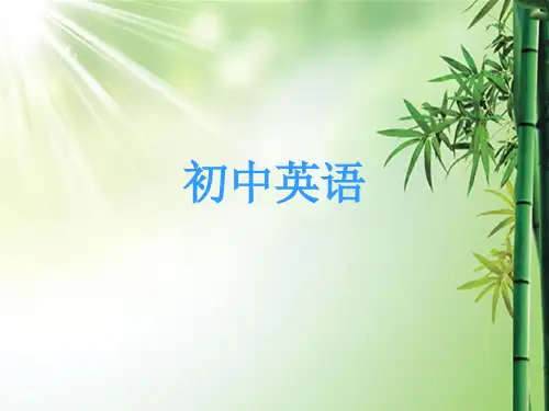 初中英语助动词及情态动词