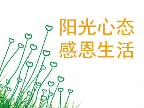 阳光心态感恩生活培训