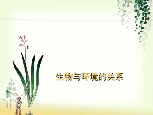 【一线精品】  生物对环境的适应和影响12   最新优秀公开PPT课件