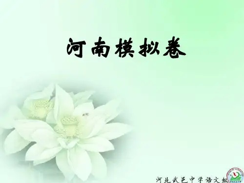2015届天一大联考语文