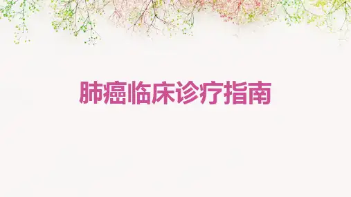 肺癌临床诊疗指南