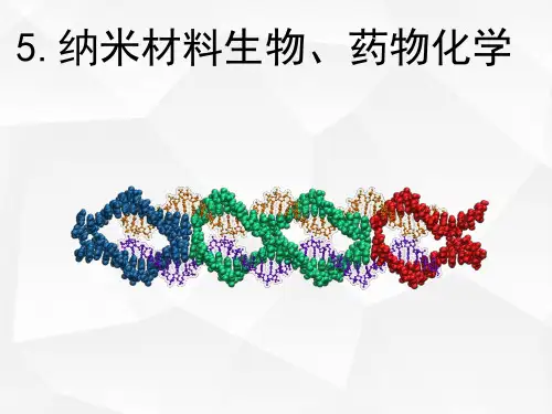 纳米材料学简明教程(汪信)第六章 纳米材料生物药物化学PPT课件