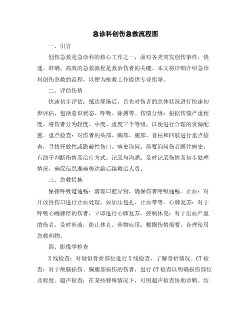 急诊科创伤急救流程图