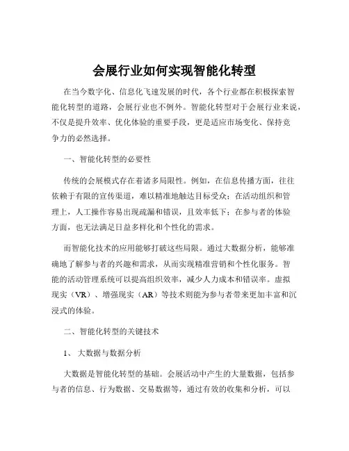 会展行业如何实现智能化转型