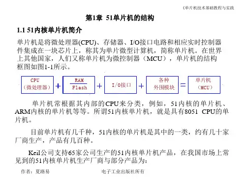 --第一章 51单片机的结构