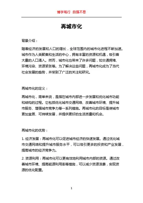 再城市化_精品文档