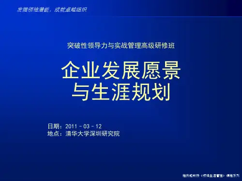 企业发展愿景与生涯职业规划(ppt 143页)